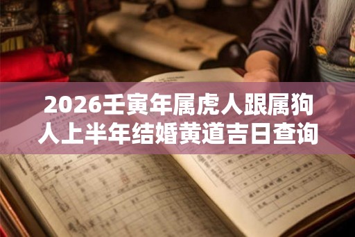 2026壬寅年属虎人跟属狗人上半年结婚黄道吉日查询