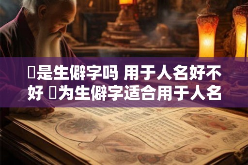 劼是生僻字吗 用于人名好不好 劼为生僻字适合用于人名吗