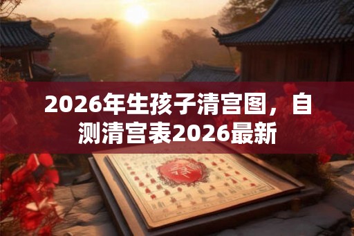2026年生孩子清宫图，自测清宫表2026最新