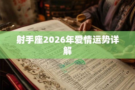射手座2026年爱情运势详解