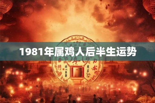 1981年属鸡人后半生运势