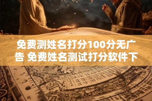 免费测姓名打分100分无广告 免费姓名测试打分软件下载