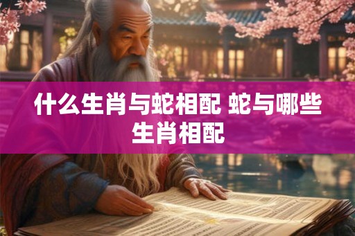 什么生肖与蛇相配 蛇与哪些生肖相配