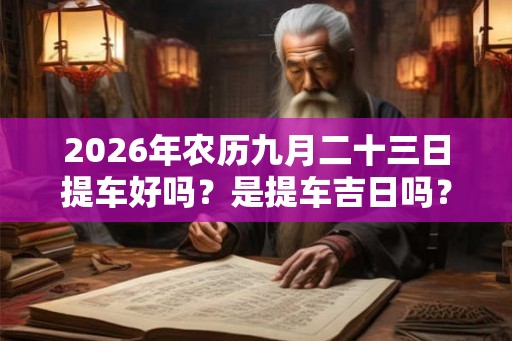 2026年农历九月二十三日提车好吗？是提车吉日吗？