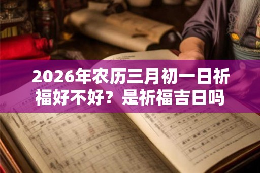 2026年农历三月初一日祈福好不好？是祈福吉日吗