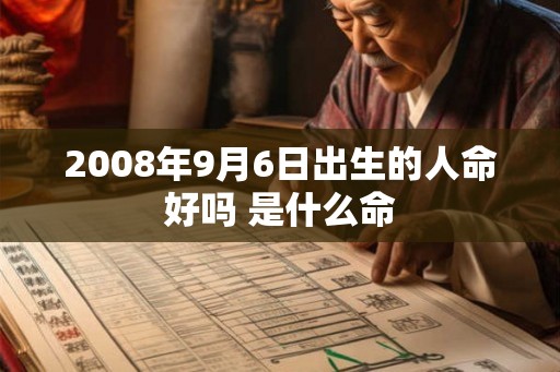 2008年9月6日出生的人命好吗 是什么命