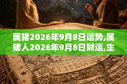 属猪2026年9月8日运势,属猪人2026年9月8日财运,生肖猪2026年9月8日运势