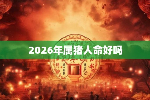 2026年属猪人命好吗