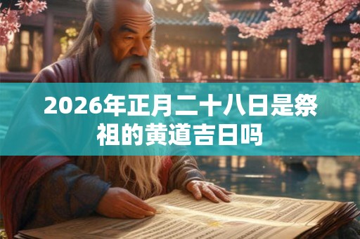 2026年正月二十八日是祭祖的黄道吉日吗