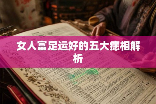 女人富足运好的五大痣相解析 女人富足运好的五大痣相解析