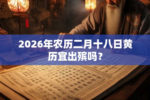 2026年农历二月十八日黄历宜出殡吗？