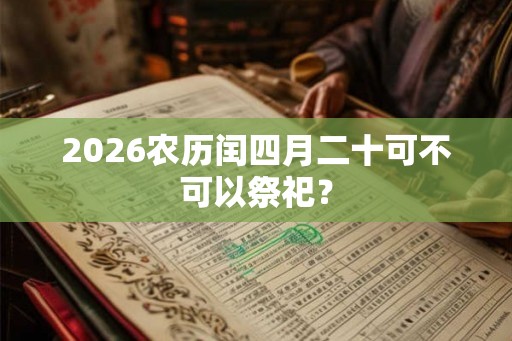 2026农历闰四月二十可不可以祭祀？