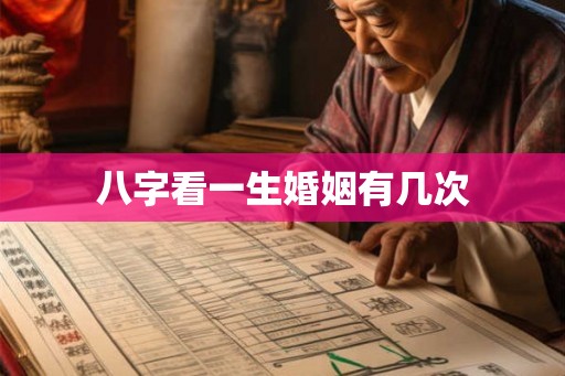 八字看一生婚姻有几次