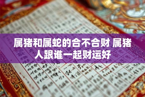 属猪和属蛇的合不合财 属猪人跟谁一起财运好