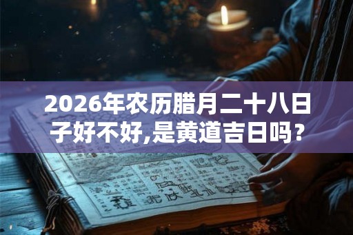 2026年农历腊月二十八日子好不好,是黄道吉日吗？