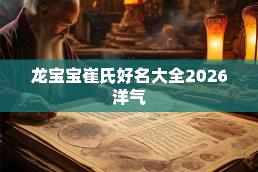 龙宝宝崔氏好名大全2026洋气