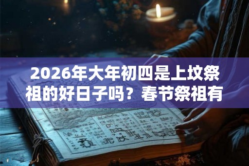 2026年大年初四是上坟祭祖的好日子吗？春节祭祖有何讲究？