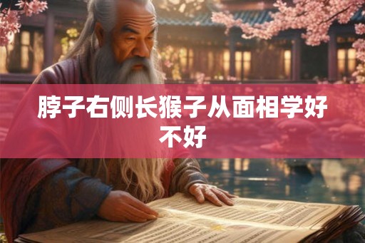 脖子右侧长猴子从面相学好不好