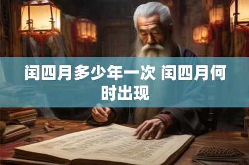 闰四月多少年一次 闰四月何时出现