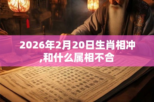 2026年2月20日生肖相冲,和什么属相不合