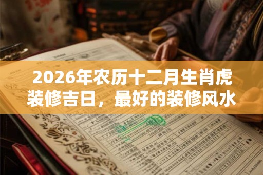 2026年农历十二月生肖虎装修吉日，最好的装修风水