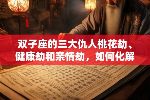双子座的三大仇人桃花劫、健康劫和亲情劫，如何化解？
