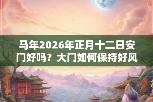马年2026年正月十二日安门好吗？大门如何保持好风水？
