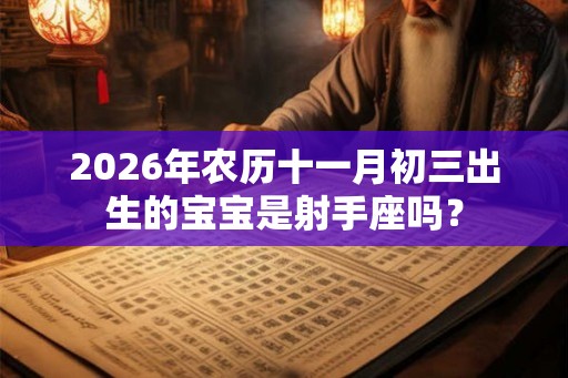 2026年农历十一月初三出生的宝宝是射手座吗？