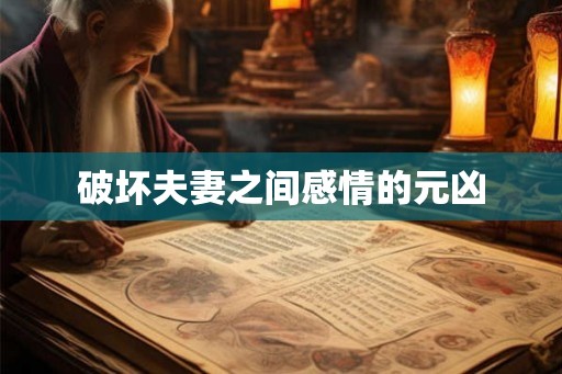 破坏夫妻之间感情的元凶