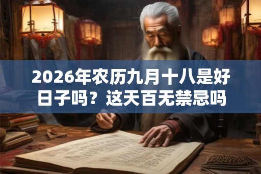 2026年农历九月十八是好日子吗？这天百无禁忌吗