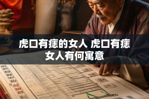 虎口有痣的女人 虎口有痣女人有何寓意