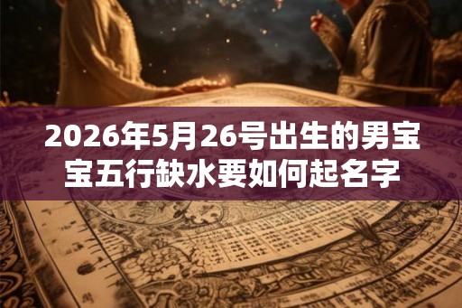 2026年5月26号出生的男宝宝五行缺水要如何起名字