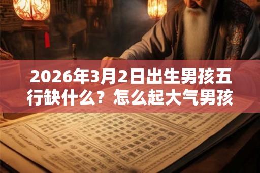 2026年3月2日出生男孩五行缺什么？怎么起大气男孩名字？