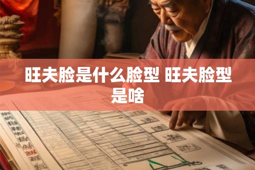 旺夫脸是什么脸型 旺夫脸型是啥 旺夫脸是什么脸型 旺夫脸型是啥