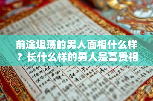 前途坦荡的男人面相什么样？长什么样的男人是富贵相？