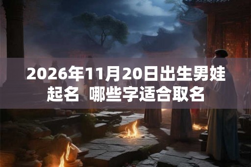 2026年11月20日出生男娃起名  哪些字适合取名