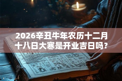 2026辛丑牛年农历十二月十八日大寒是开业吉日吗？