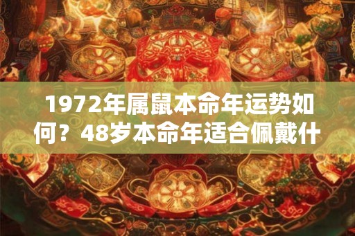 1972年属鼠本命年运势如何?48岁本命年适合佩戴什么? 1972年属鼠本命年运势如何?48岁本命年适合佩戴什么?
