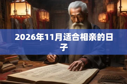 2026年11月适合相亲的日子