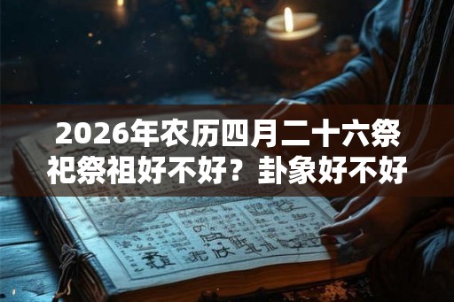 2026年农历四月二十六祭祀祭祖好不好？卦象好不好？