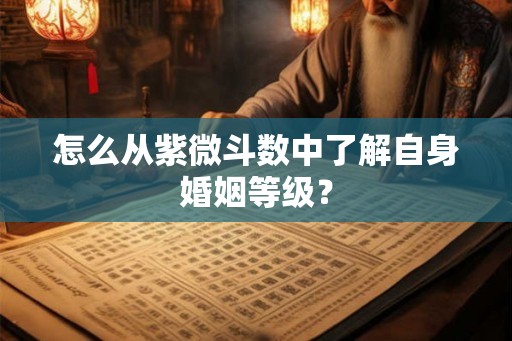 怎么从紫微斗数中了解自身婚姻等级？