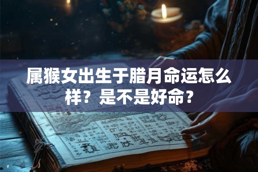 属猴女出生于腊月命运怎么样?是不是好命? 属猴女出生于腊月命运怎么样?是不是好命?