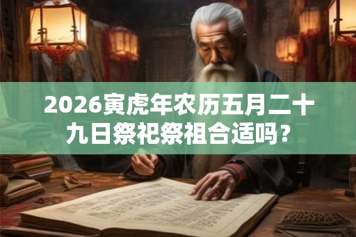 2026寅虎年农历五月二十九日祭祀祭祖合适吗？