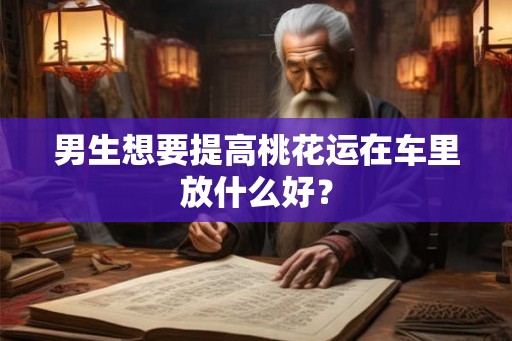 男生想要提高桃花运在车里放什么好？