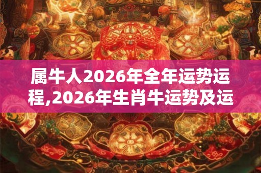 属牛人2026年全年运势运程,2026年生肖牛运势及运程详解 属牛人2026年全年运势运程,2026年生肖牛运势及运程详解