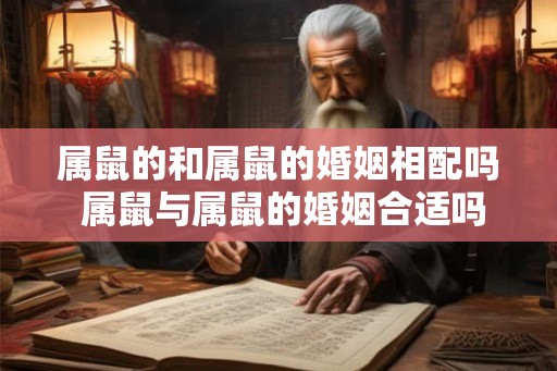 属鼠的和属鼠的婚姻相配吗 属鼠与属鼠的婚姻合适吗