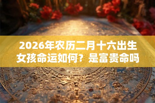 2026年农历二月十六出生女孩命运如何？是富贵命吗？