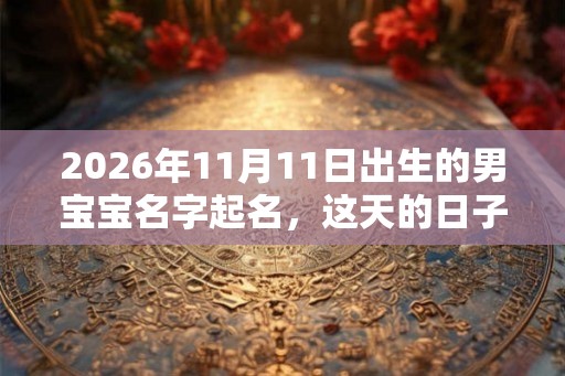 2026年11月11日出生的男宝宝名字起名，这天的日子如何？