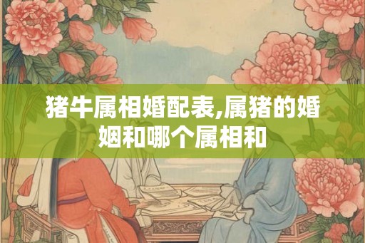 猪牛属相婚配表,属猪的婚姻和哪个属相和 猪牛属相婚配表,属猪的婚姻和哪个属相和