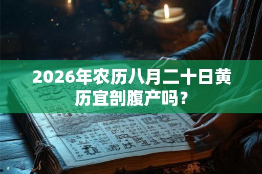 2026年农历八月二十日黄历宜剖腹产吗? 2026年农历八月二十日黄历宜剖腹产吗?